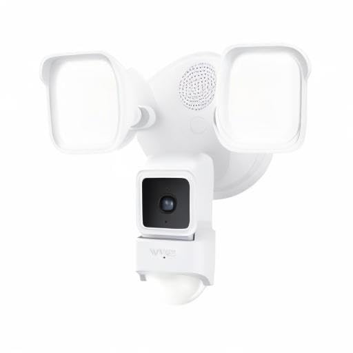 Wyze Cam Floodlight with 2600 Lumen LEDs, Wired 1080p HD IP65 Outdoor Smart Security Camera, Color Night Vision, 270-Degree Customizable Motion Detection, 105dB Siren, and Two-Way Audio