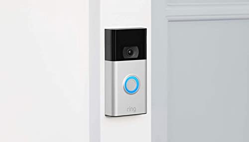 Ring Video Doorbell – 1080p HD video, improved motion detection, easy installation – Satin Nickel (2020 release)