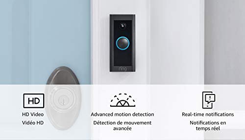 Ring Video Doorbell Wired | Use Two-Way Talk, advanced motion detection, HD camera and real-time alerts to monitor your front door (wiring required)