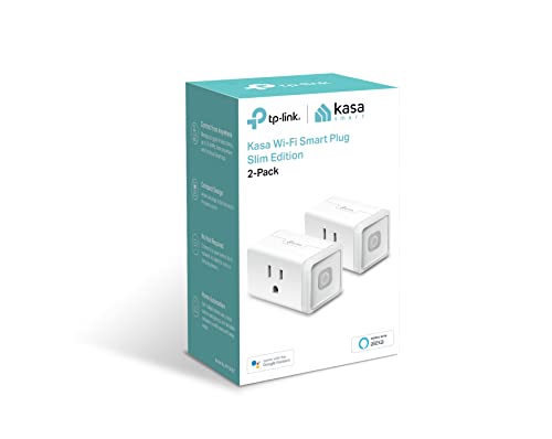 TP-Link KP100KIT Kasa Wi-Fi Smart Plug Slim Edition 2-Pa