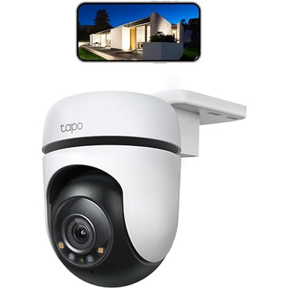 TP-Link Tapo 2K QHD Pan/Tilt Outdoor Wired Security Wi-Fi Camera, 360° Visual Coverage, Full-Color Night Vision Up to 98ft, Smart Motion Tracking, Person Detection,Physical Privacy Mode(Tapo C510W)