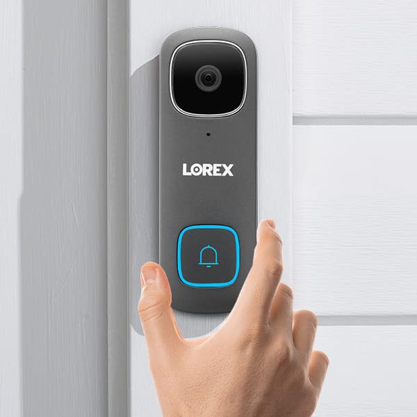 Lorex 1080p Resolution Wired Video Doorbell - Front Door Security with Motion Detection Camera and 2-Way Talk - Surveillance for Front Door, Home and Business