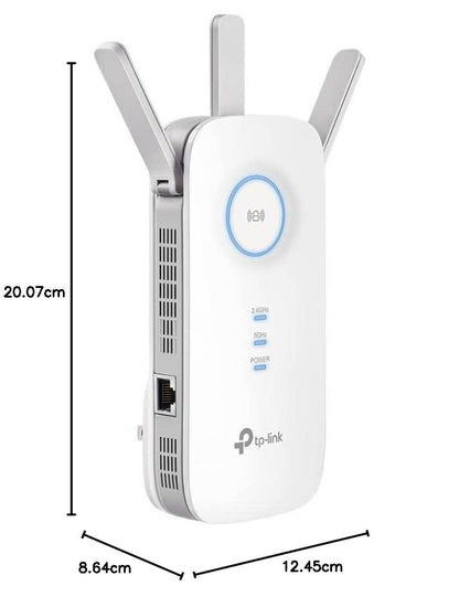 TP-Link AC1900 WiFi Extender (RE550), Covers Up to 2800 Sq.ft and 35 Devices, 1900Mbps Dual Band Wireless Repeater, Internet Booster, Gigabit Ethernet Port