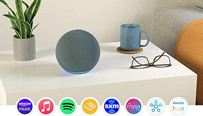 Amazon Echo (4th Gen) | With premium sound, smart home hub, and Alexa | Twilight Blue