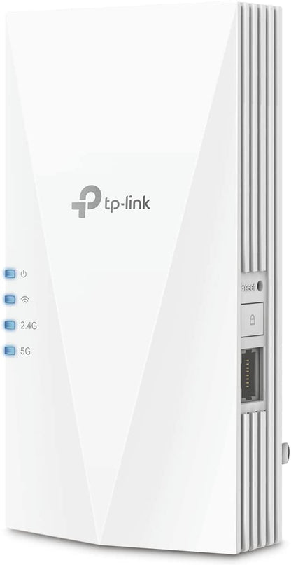 TP-Link AX1800 WiFi Extender Internet Booster (RE600X) - WiFi 6 Range Extender Covers up to 1500 sq.ft and 30 Devices, Dual Band, AP Mode w/Gigabit Port, APP Setup