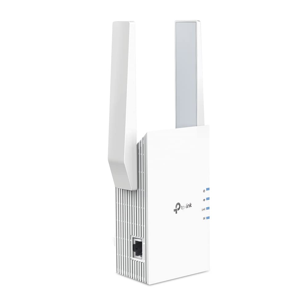 TP-Link AX3000 WiFi 6 Range Extender Internet Booster (RE705X) - Dual Band, AP Mode w/Gigabit Port, OFDMA, Beamforming, APP Setup, White