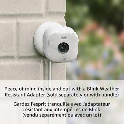 Blink Mini 2 — Plug-in smart security camera, HD night view in color, built-in spotlight, two-way audio, motion detection, Works with Alexa (White)