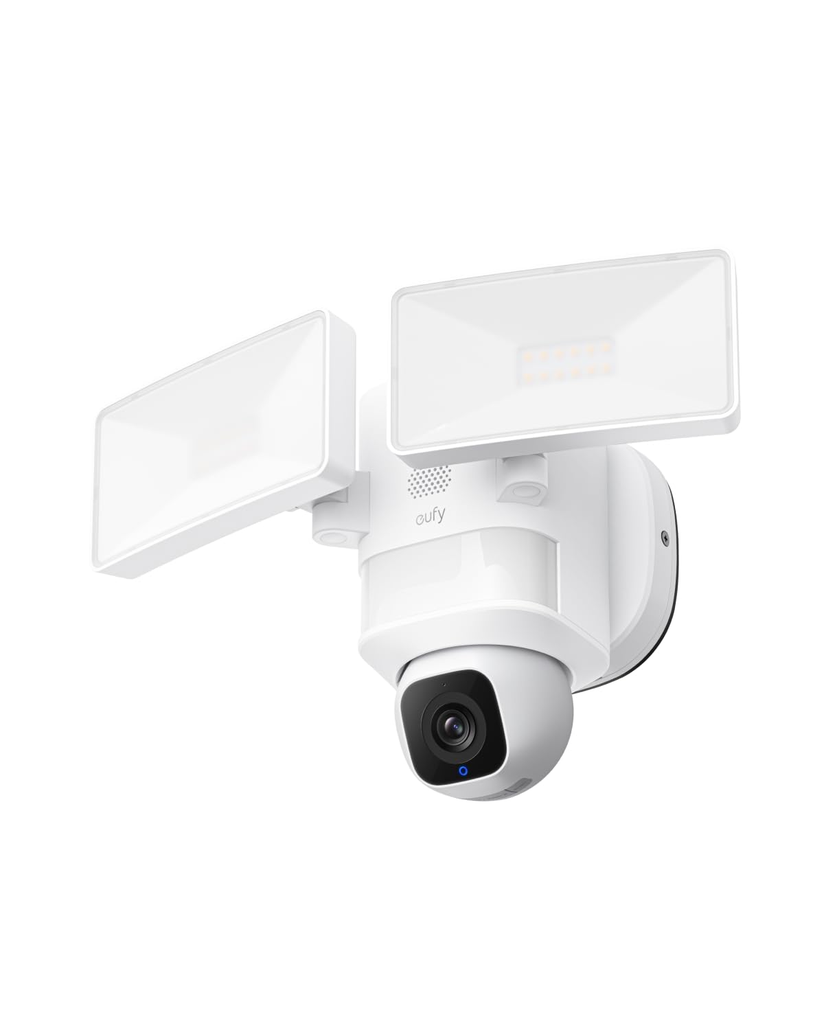 eufy Floodlight Camera E30, Security Camera Outdoor, 360° Pan and Tilt, AI Detection and Tracking, 2K Video, 2.4GHz Wi-Fi, 2,000 Lumens, Custom Voice and Light Alerts, 24/7 Recording, No Monthly Fee