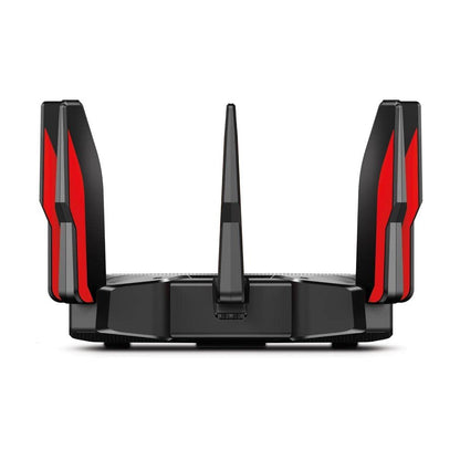 TP-Link AC5400 Tri Band Gaming Router - MU-MIMO, 1.8GHz Quad-Core 64-bit CPU, Game First Priority, Link Aggregation, 16GB Storage, Airtime Fairness, Secured WiFi, Works with Alexa (Archer C5400X)