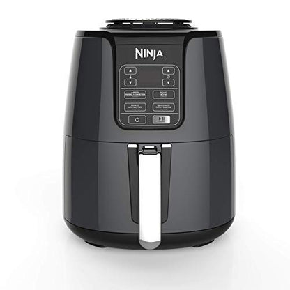 NINJA AF101C, Air Fryer, 3.8L Less Oil Electric Air Frying, Equipped with Crisper Plate + Multi-Layer Rack + Non Stick Basket, Programmable Control Panel, Black, 1550W, (Canadian Version)