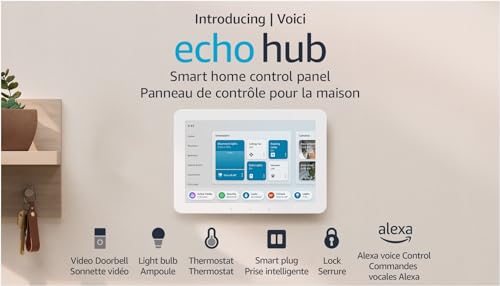 Introducing Amazon Echo Hub | 8” smart home control panel with Alexa | Compatible with thousands of devices