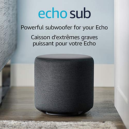 Echo Sub - Powerful subwoofer for your Echo – requires compatible Echo device