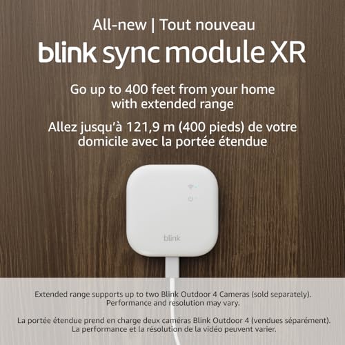 All-new Blink Sync Module XR — System hub for all Blink devices, go up to 400 feet from your home with extended range for Outdoor 4