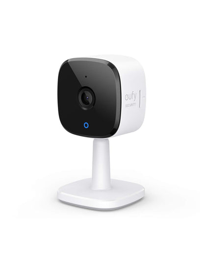 eufy Security Solo Indoor Cam C120, 2K Security Indoor Camera, Plug-in Camera with Wi-Fi, IP Camera, Human & Pet AI, Voice Assistant Compatibility, Night Vision, Two-Way Audio, HomeBase not Compatible