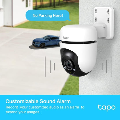 TP-Link Tapo 1080p Pan/Tilt Outdoor Wired Security Wi-Fi Camera, 360° Visual Coverage, Up to 98ft Night Vision, Motion/Person Detection, Physical Privacy Mode, Works w/Alexa &Google Home(Tapo C500)