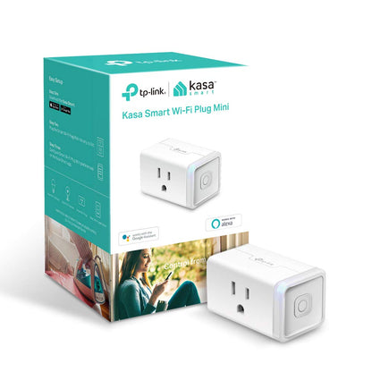 Kasa Smart Plug Mini by TP-Link (HS103) - Smart Home WiFi Outlet Works with Alexa, Echo and Google Home, No Hub Required, Remote Control, 2.4GHz WiFi Required, 15 Amp, UL Certified, 1-Pack, White