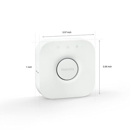 Philips Hue Bridge - Unlock the Full Potential of Hue - Multi-Room and Out-of-Home Control - Create Automations and Zones - Secure, Stable Connection Won't Strain Your Wi-Fi - Works with Voice, Matter