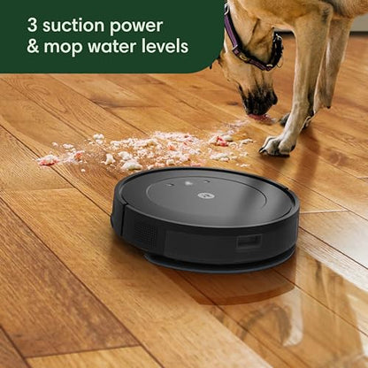 iRobot Roomba Combo Essential Robot Vacuum and Mop (Y0140) - Easy to use, Power-Lifting Suction, Vacuums and mops, Multi-Surface Cleaning, Smart Navigation Cleans in Neat Rows, Self-Charging, Alexa