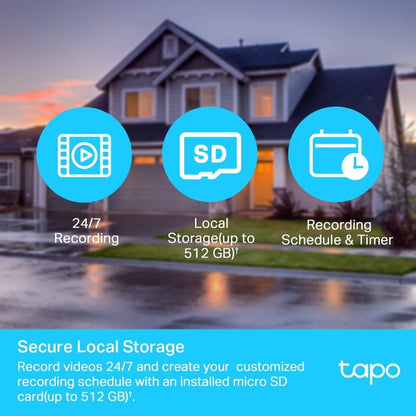 TP-Link Tapo 1080p Pan/Tilt Outdoor Wired Security Wi-Fi Camera, 360° Visual Coverage, Up to 98ft Night Vision, Motion/Person Detection, Physical Privacy Mode, Works w/Alexa &Google Home(Tapo C500)