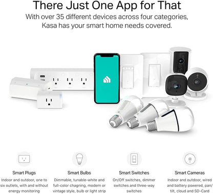 Kasa Smart Plug Power Strip by TP-Link (KP303) - Surge Protector with 3 Smart Outlets and 2 USB Ports, Works with Alexa Echo and Google Home, 2.4 Ghz Wifi Required, No Hub Required