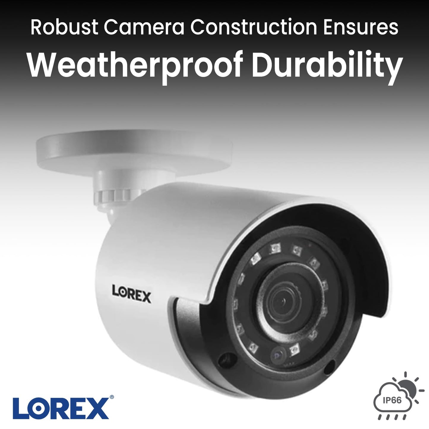 Lorex 1080p HD Security Camera System with 1TB DVR – 8 Channel Security System with 4 2MP Metal Bullet Cameras – Smart Motion Detection, IR Night Vision, Weatherproof – Indoor & Outdoor Surveillance