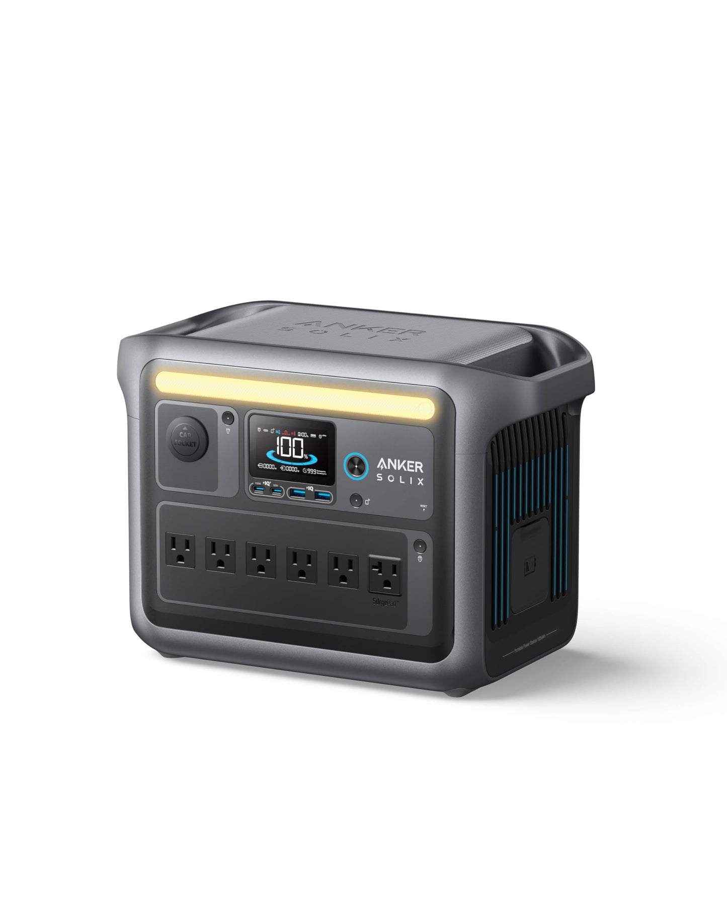 Anker SOLIX C1000 Portable Power Station, 1800W Solar Generator, Full Charge in 58 Min with UltraFast Charge Mode, LiFePO4 Power Station for Outdoor Camping and Home Backup (Optional Solar Panel)