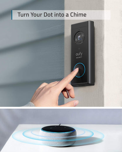 eufy Security, Video Doorbell S220 (Battery-Powered) Kit, Security Camera - 2K Resolution, 180-Day Battery Life, Encrypted Local Storage, No Monthly Fees, Built-in Storage, Motion Only Alert