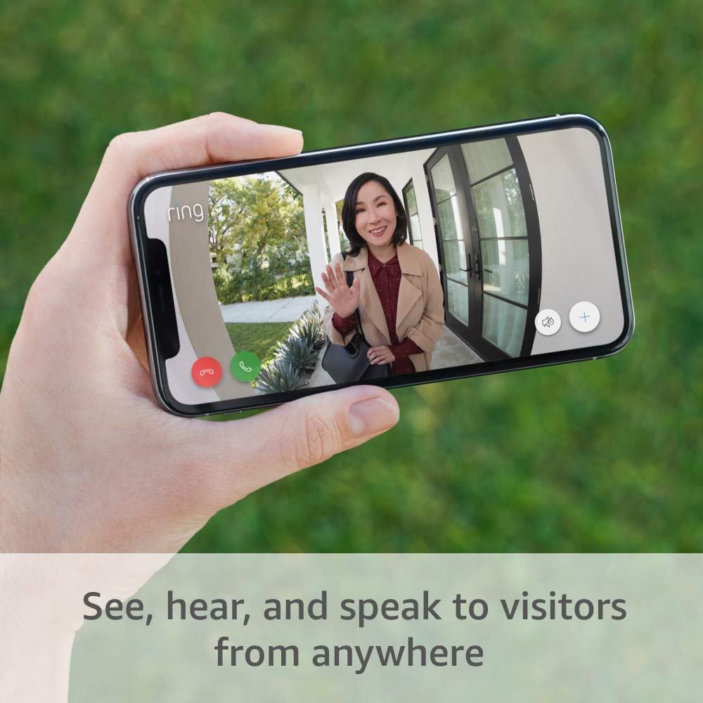 Ring Video Doorbell – 1080p HD video, improved motion detection, easy installation – Satin Nickel (2020 release)