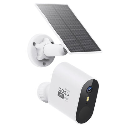 AOSU 5MP/3K Solar Security Cameras System Add-on Camera, Requires AOSU HomeBase, Not for Standalone Use, Supports up to 4 Cameras Simultaneously