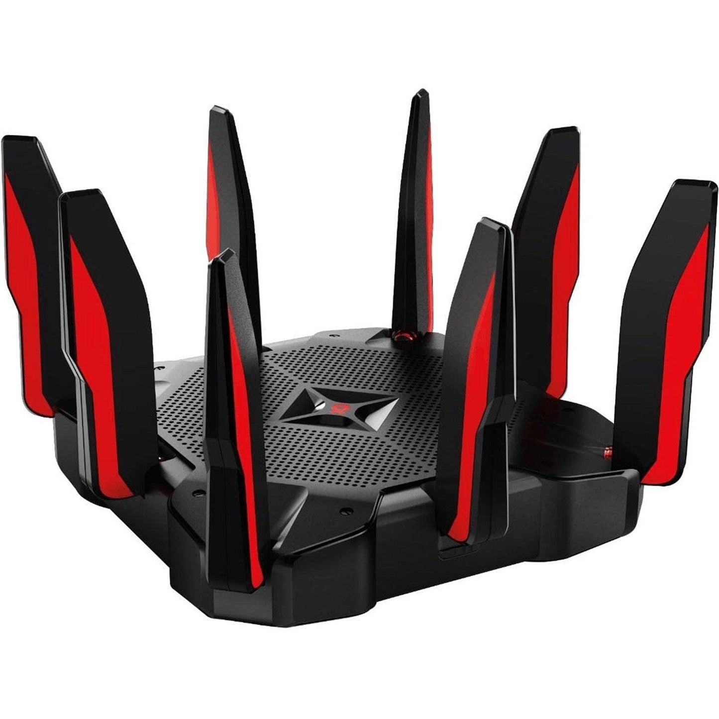 TP-Link AC5400 Tri Band Gaming Router - MU-MIMO, 1.8GHz Quad-Core 64-bit CPU, Game First Priority, Link Aggregation, 16GB Storage, Airtime Fairness, Secured WiFi, Works with Alexa (Archer C5400X)