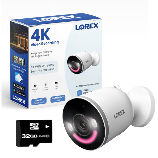 Lorex 4K Spotlight WiFi 6 Technology Security Camera – Outdoor/Indoor Add on Camera for Lorex Surveillance System, Home & Business – Security Lighting, Motion Detection, Color Night Vision, 2 Way Talk