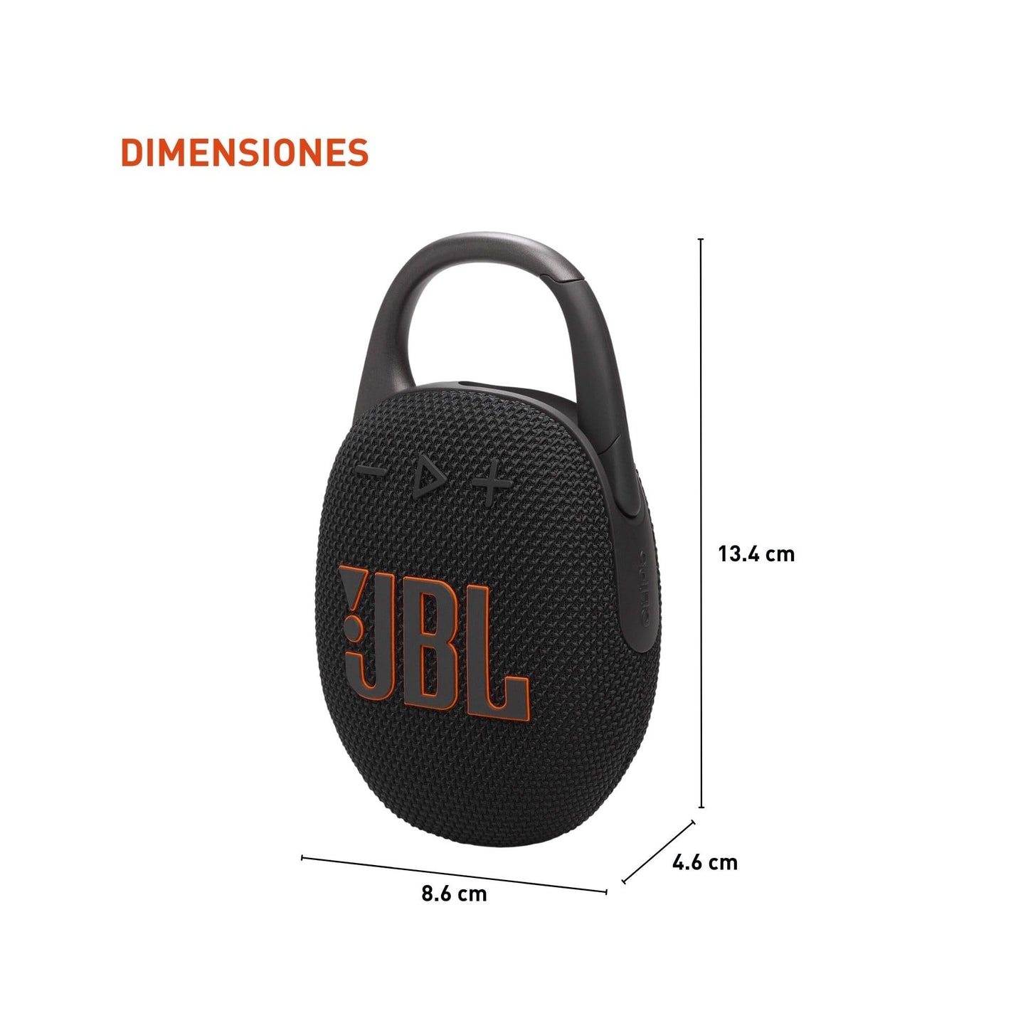 JBL Clip 5 - Ultra-Portable, Waterproof and Dustproof Bluetooth Speaker, Integrated Carabiner, Up to 12 Hours of Play, Made in Part with Recycled Materials (Black)