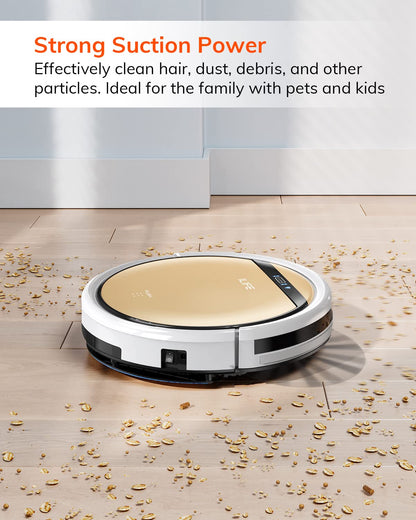 ILIFE V5s Plus Robot Vacuum and Mop Combo with Wi-Fi/App/Alexa, Automatic Self-Charging Robotic Vacuum Cleaner, Slim and Quiet, Cleans Hard Floors Carpets and Pet Hair (V5s Pro Upgrade Version)