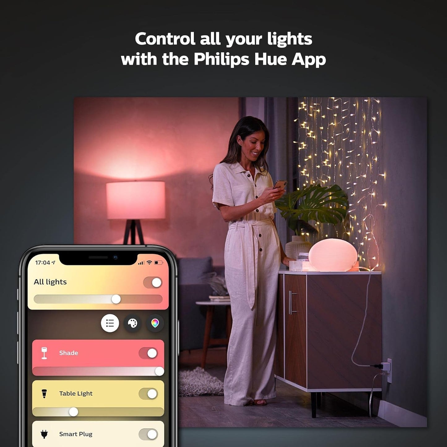 Philips Hue Smart Plug, White - 1 Pack - Turns Any Light Into a Smart Light - Control with Hue App - Compatible with Alexa, Google Assistant, and Apple HomeKit