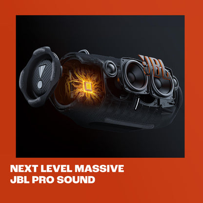 JBL Xtreme 4 - Portable Bluetooth Speaker, Powerful Sound and Deep Bass, IP67 Waterproof, 24 Hours of Playtime, Powerbank, PartyBoost for Multi-Speaker Pairing (Black) (Renewed)