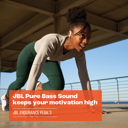 JBL Endurance Peak 3 - True Wireless Headphones (Black) Small