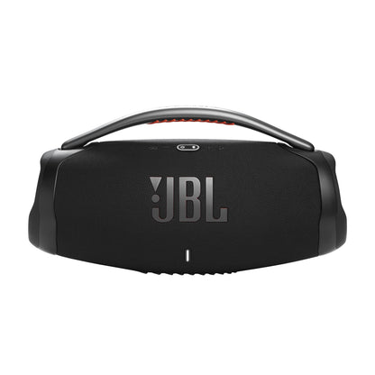 JBL Boombox 3 - Portable Bluetooth Speaker, Powerful Sound and Monstrous bass, IPX7 Waterproof, 24 Hours of Playtime, powerbank, JBL PartyBoost for Speaker Pairing, and eco-Friendly Packaging (Black)