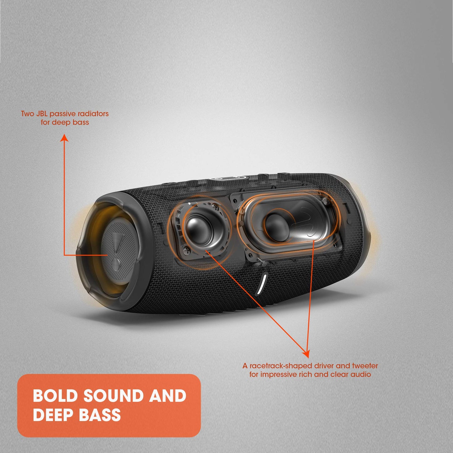 JBL Charge 5 Portable Bluetooth Speaker with Deep Bass, IP67 Waterproof and Dustproof, Up To 20 Hours of Playtime, Built-in Powerbank - Black