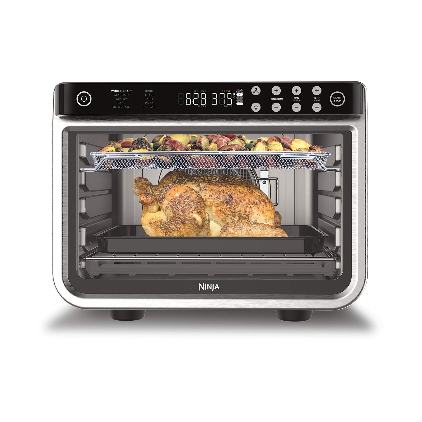 Ninja DT201C, Foodi 10-in-1 XL Pro Air Fry Oven, Stainless steel, 1800W (Canadian version)