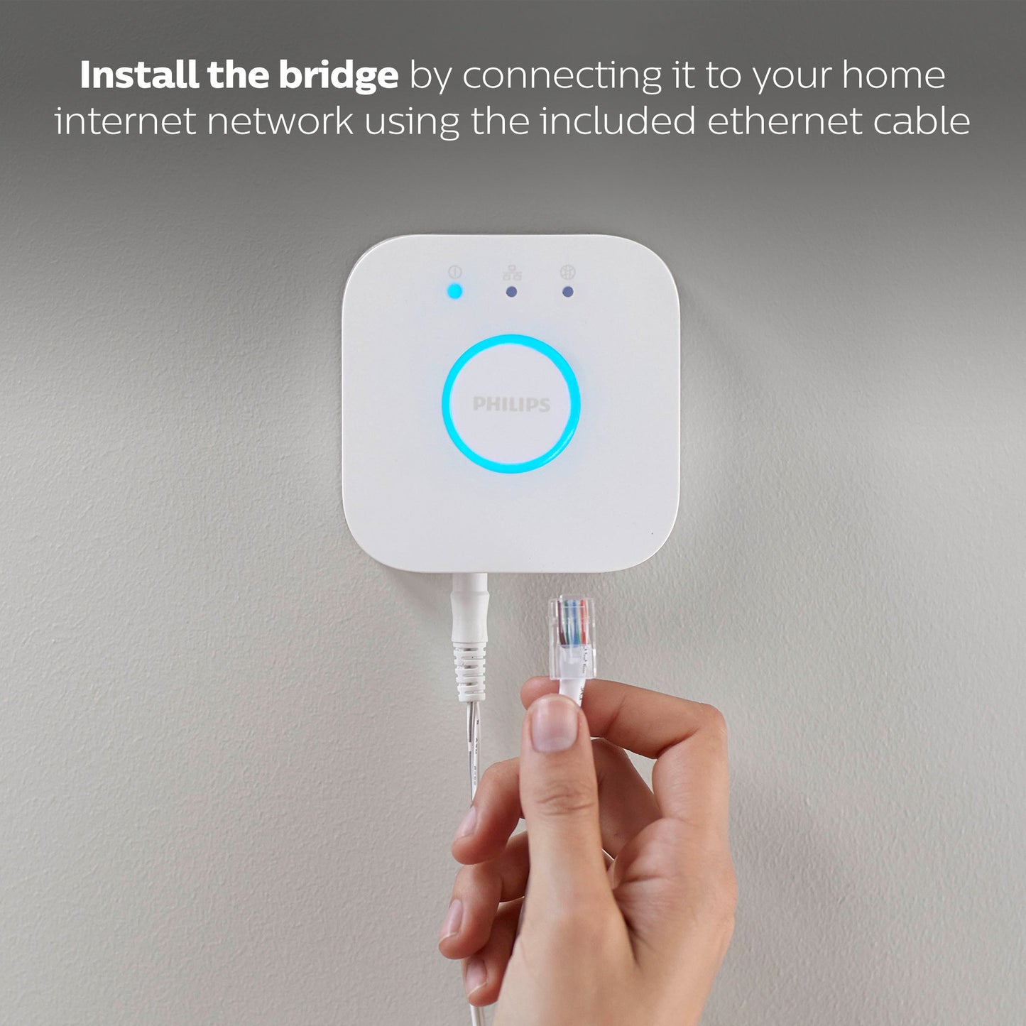 Philips Hue Bridge - Unlock the Full Potential of Hue - Multi-Room and Out-of-Home Control - Create Automations and Zones - Secure, Stable Connection Won't Strain Your Wi-Fi - Works with Voice, Matter