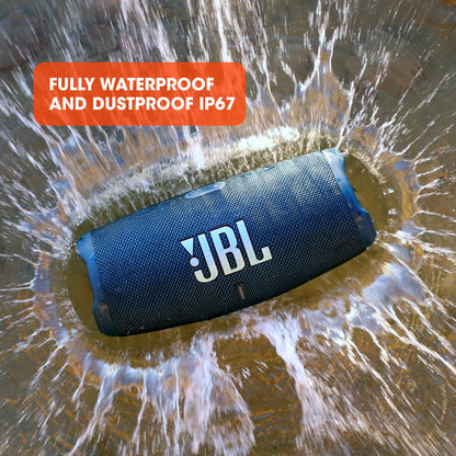 JBL Charge 5 Portable Bluetooth Speaker with Deep Bass, IP67 Waterproof and Dustproof, Up To 20 Hours of Playtime, Built-in Powerbank - Black