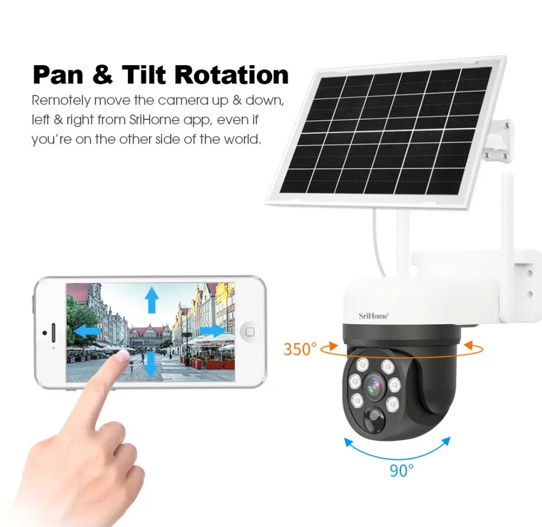 Smart Camera Solar PTZ Outdoor Security Cam