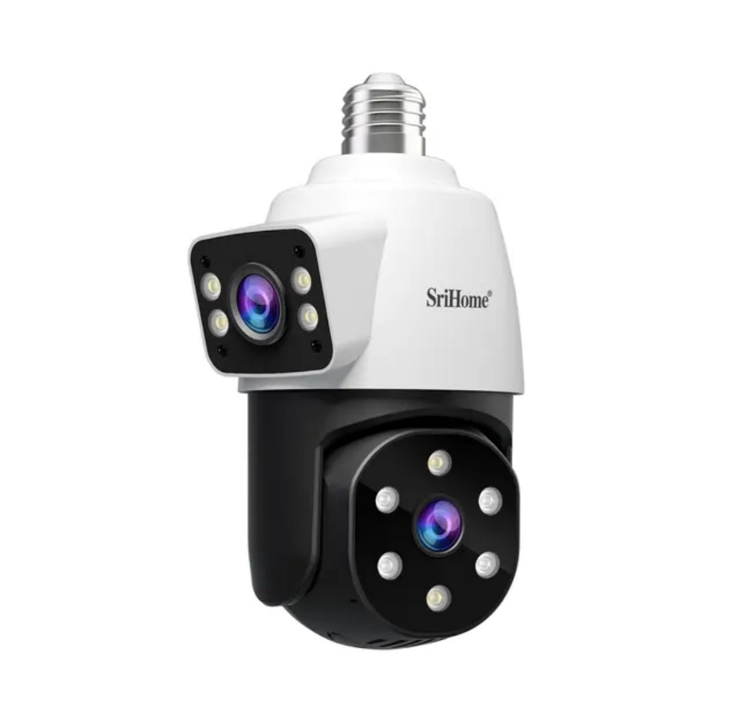 Smart Camera Dual Lens Wireless Bulb Camera