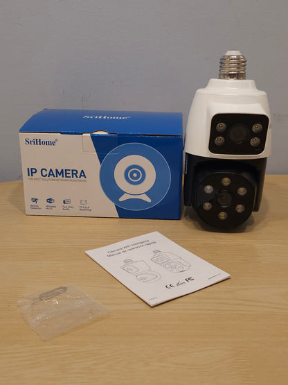 Smart Camera Dual Lens Wireless Bulb Camera